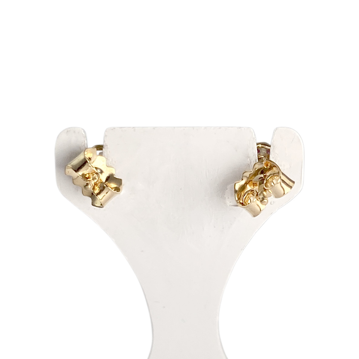 Boucles d'oreilles d'occasion or 750 jaune rubis - vue 3