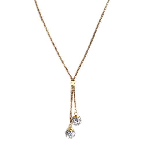 Bolas d'occasion or 375 jaune maille fantaisie pierres synthetiques