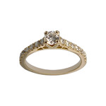 Bague d'occasion or 750 jaune diamants - vue 1