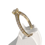 Bague d'occasion or 750 jaune diamants - vue 2