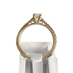 Bague d'occasion or 750 jaune diamants - vue 3