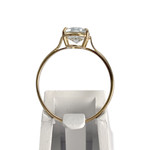 Bague d'occasion or 750 jaune aigue marine - vue 3