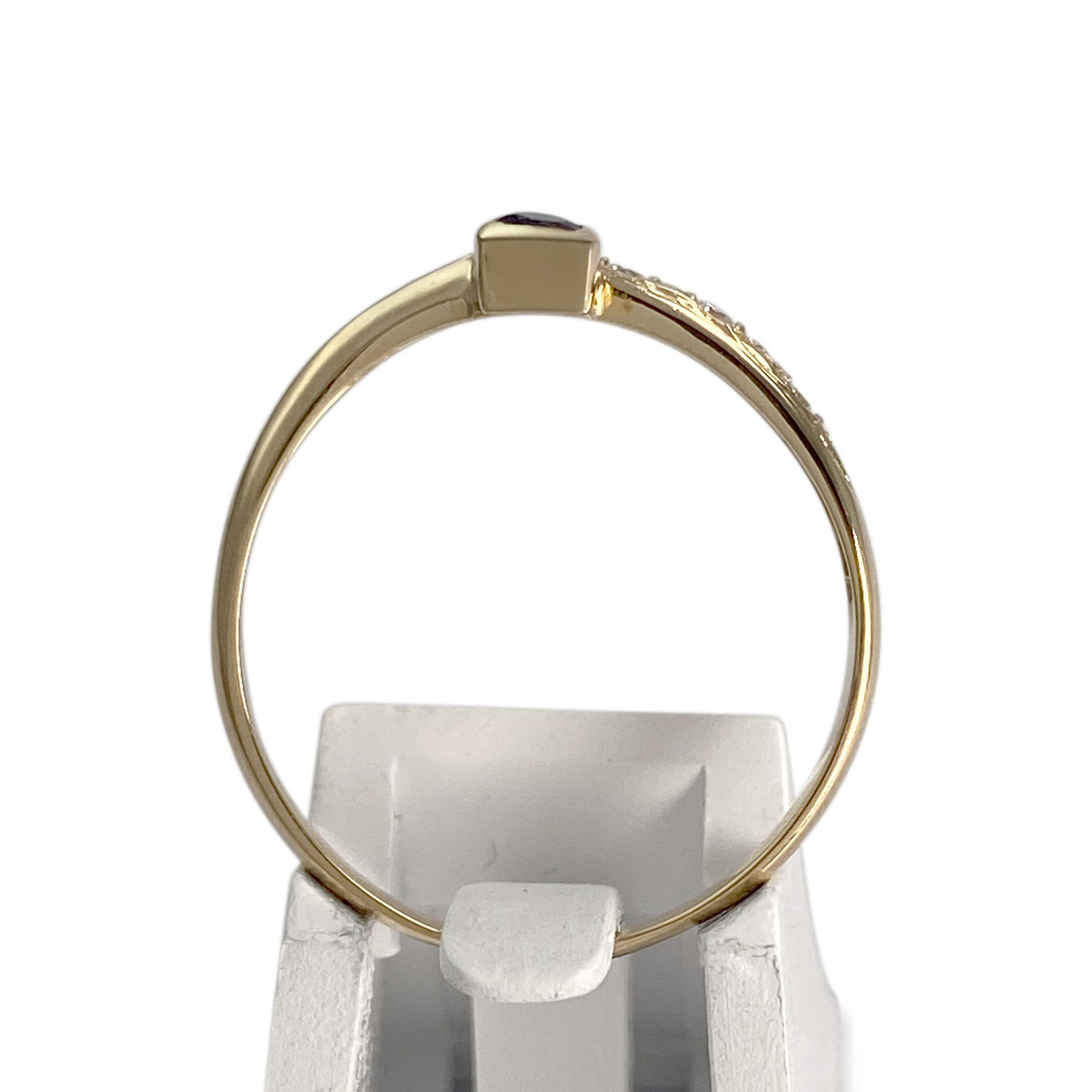Bague d'occasion or 750 jaune saphir zirconias - vue 3