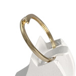 Solitaire d'occasion or 750 jaune diamant - vue 2