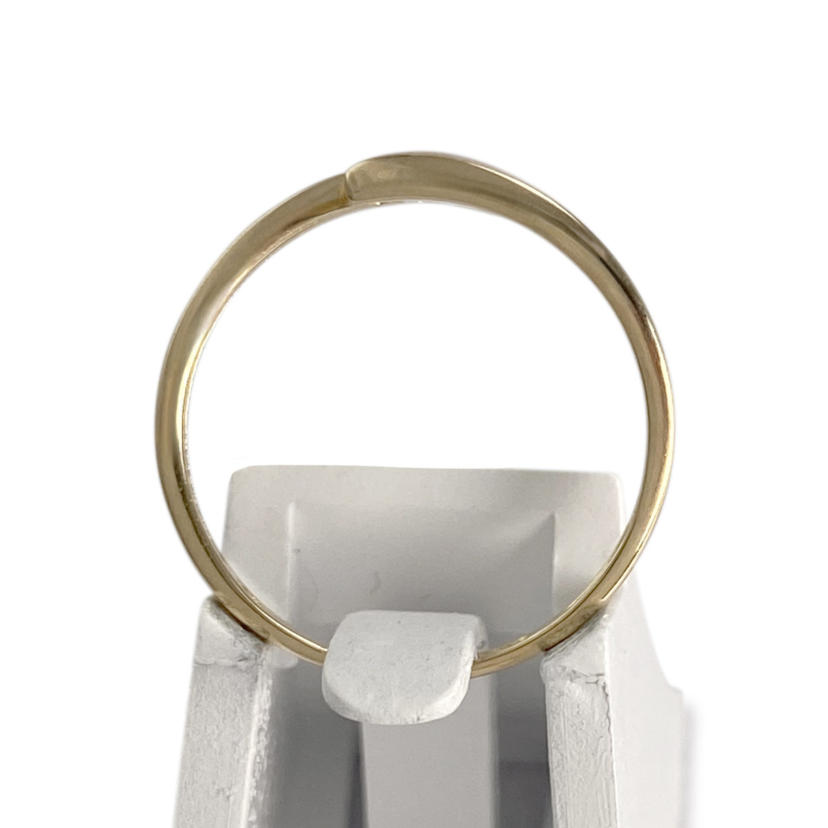 Solitaire d'occasion or 750 jaune diamant - vue 3