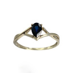 Bague d'occasion or 375 jaune saphir - vue 1