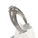 Bague MAUBOUSSIN d'occasion or 750 blanc diamants - vue 2
