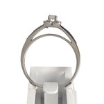 Bague MAUBOUSSIN d'occasion or 750 blanc diamants - vue 3