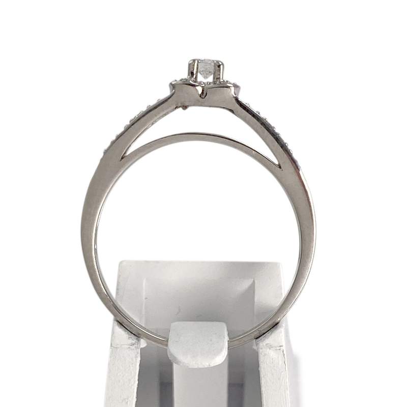 Bague MAUBOUSSIN d'occasion or 750 blanc diamants - vue 3