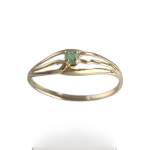 Bague d'occasion or 750 jaune émeraude - vue 1