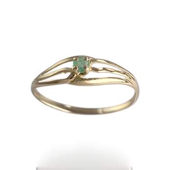 Bague d'occasion or 750 jaune émeraude