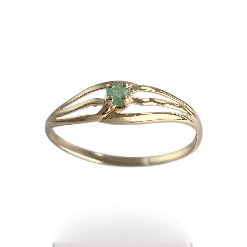 Bague d'occasion or 750 jaune émeraude - vue 1