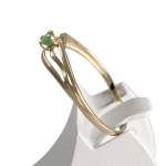 Bague d'occasion or 750 jaune émeraude - vue 2