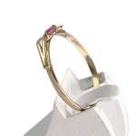 Bague d'occasion or 750 jaune rubis - vue 2
