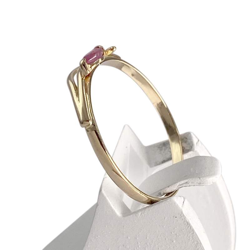 Bague d'occasion or 750 jaune rubis - vue 2