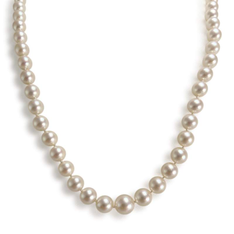 Collier d'occasion or 750 jaune perles de culture - vue 1