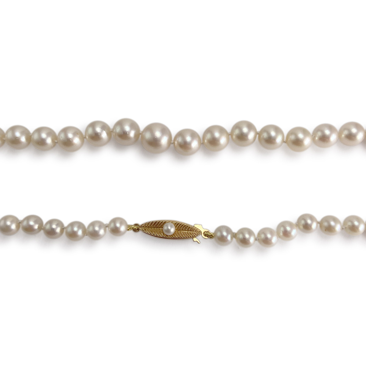 En chute d'occasion or 750 jaune perles de culture - vue 3
