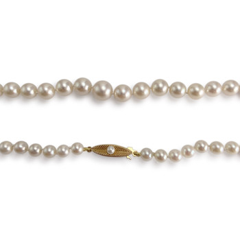 En chute d'occasion or 750 jaune perles de culture