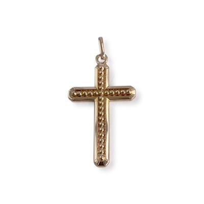 Croix d'occasion or 750 jaune - vue 1