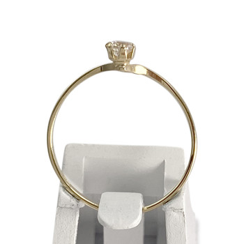 Solitaire d'occasion or 750 jaune zirconia