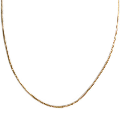 Secondhand gold chain 750 yellow chainmail 45.5 cm