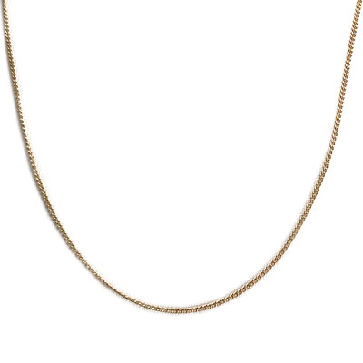 Chaîne d'occasion or 750 jaune maille gourmette 47 cm