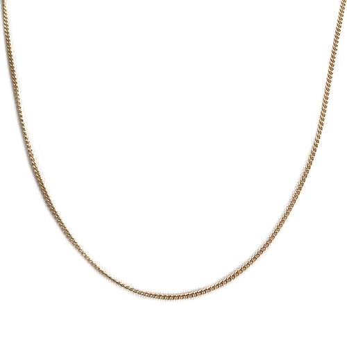 Chaîne d'occasion or 750 jaune maille gourmette 47 cm