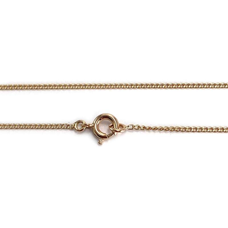 Secondhand gold chain 750 yellow gourmette mesh 47 cm - view 3