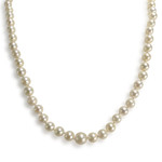 Collier en chute d'occasion or 750 jaune perles de culture - vue 1