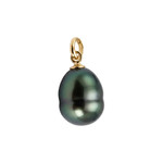 Pendentif d'occasion or 750 jaune perle de culture - vue 2