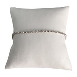Bracelet d'occasion or 750 blanc maille jaseron - vue 1