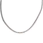 Tweedehands ketting van 750 witgoud met jaseron-schakels, 42 cm - afbeelding 1