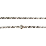Collier d'occasion or 750 blanc maille jaseron - vue 3