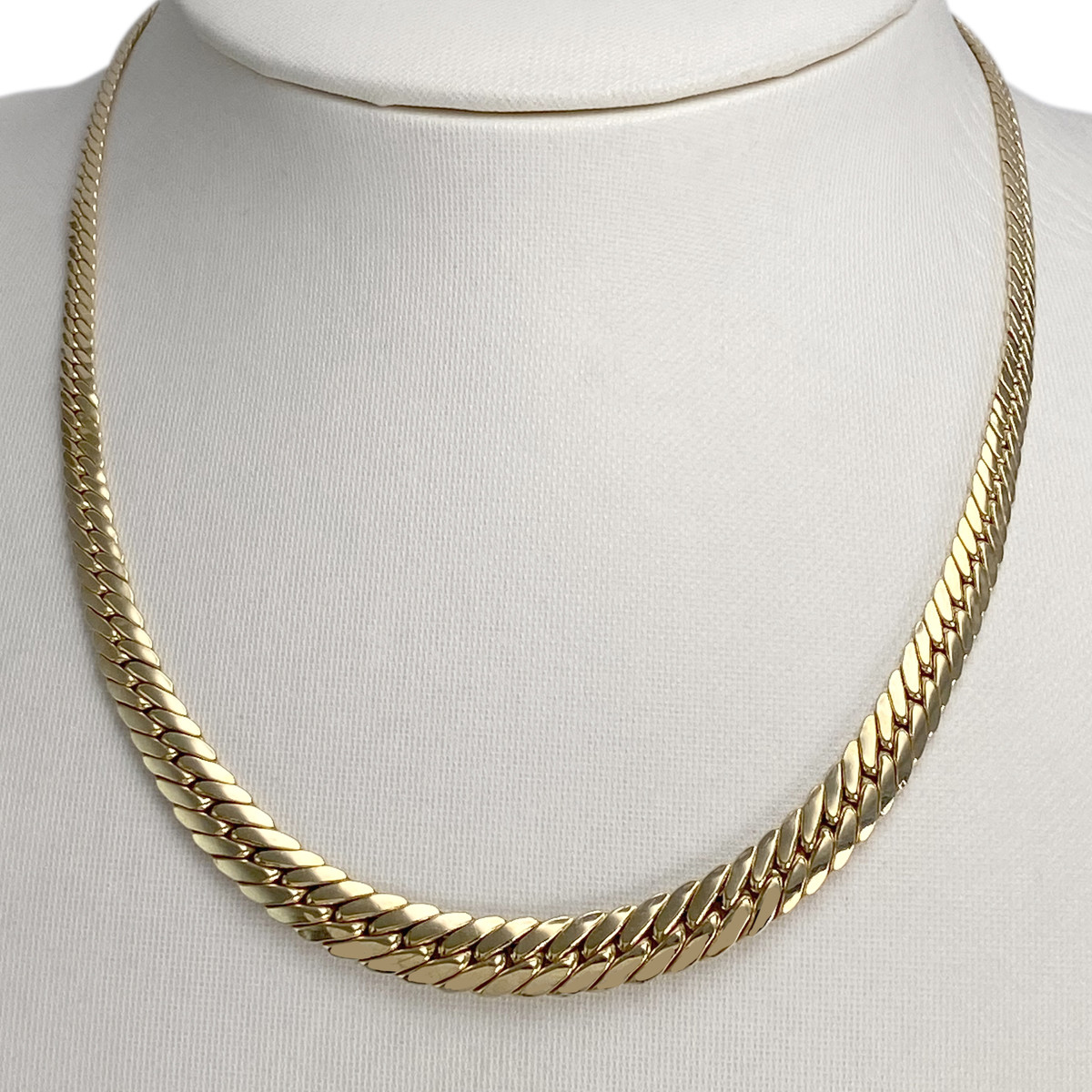 Collier d'occasion or 750 jaune maille anglaise - vue 2