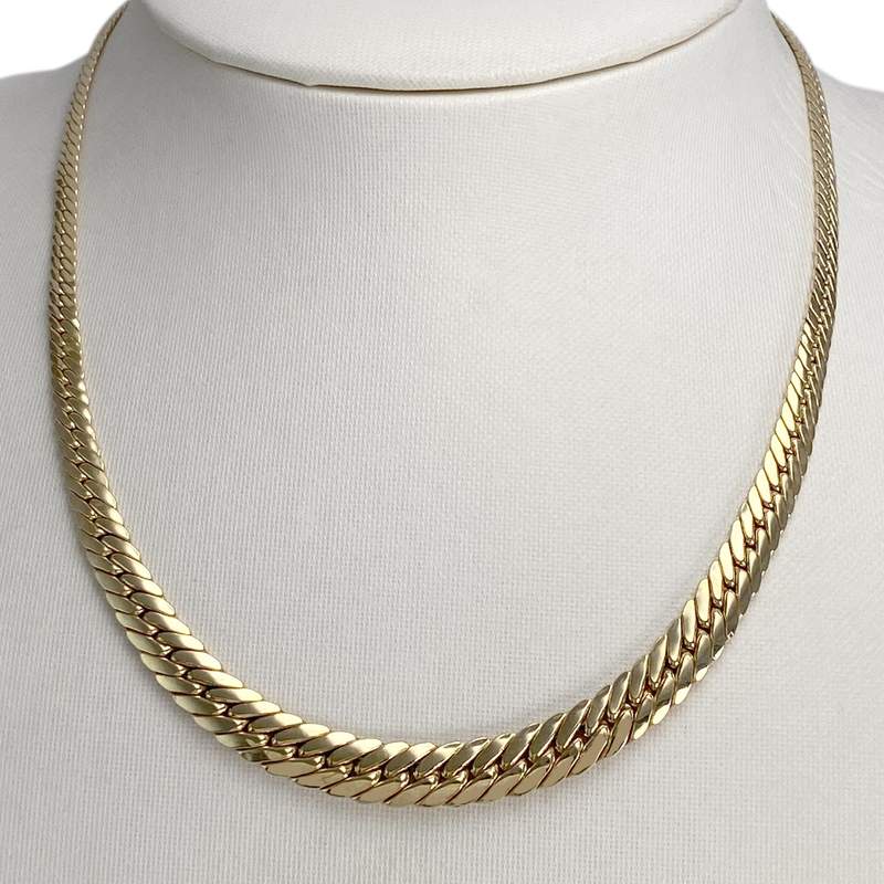 Collier d'occasion or 750 jaune maille anglaise - vue 2