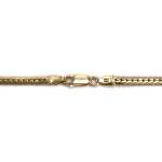 Collier d'occasion en or jaune 750, maille anglaise, 42.5 cm - vue 3