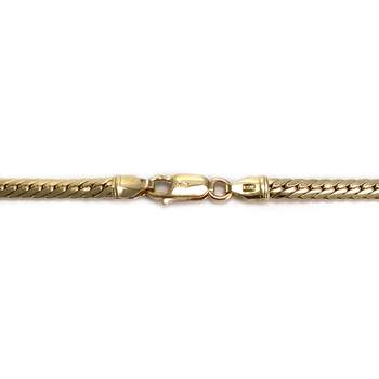 Collier d'occasion en or jaune 750, maille anglaise, 42.5 cm