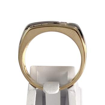 Bague d'occasion 2 ors 750 diamant