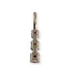 Pendentif d'occasion or 375 2 tons diamants, rubis - vue 2