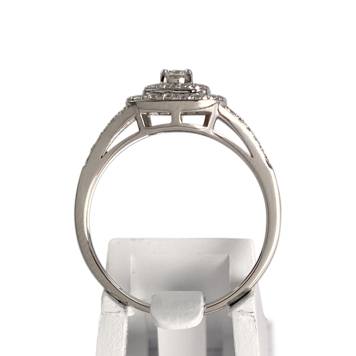 Bague d'occasion or 750 blanc diamant diamant diamant - vue 3