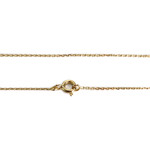 Collier d'occasion or 750 jaune maille forçat zirconias 42.5cm - vue 3