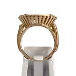 Bague d'occasion or 750 jaune porte pièce - vue 3