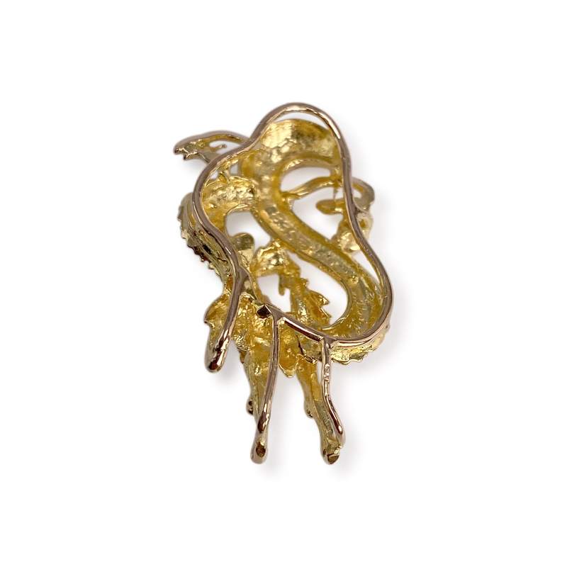 Pendentif d'occasion or 750 jaune dragon - vue 2