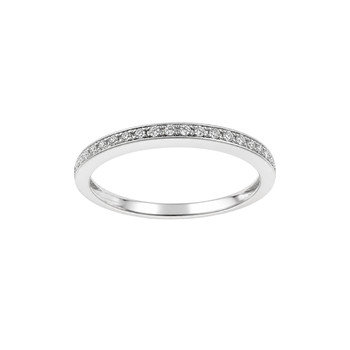 Second-hand gold ring 375 white diamonds