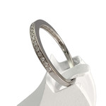 Bague d'occasion or 375 blanc diamants - vue 2