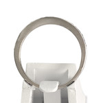 Bague d'occasion or 375 blanc diamants - vue 3
