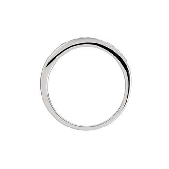 Second-hand gold ring 375 white diamonds