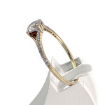 Bague d'occasion or 375 jaune zirconias - vue 2