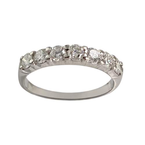 Bague d'occasion or 750 blanc diamants