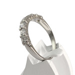 Bague d'occasion or 750 blanc diamants - vue 2